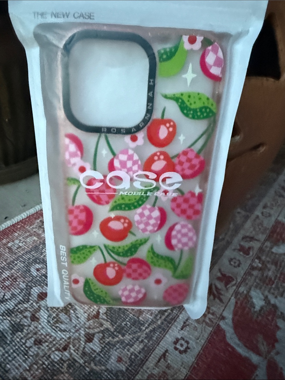 Cherry Pattern Phone Case for IPhone 16 Pro Max. New in package